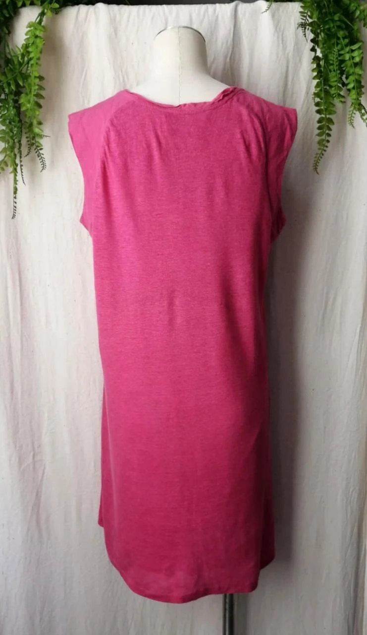 Sleeveless Fuchsia Linen Dress "Zara Collection" – photo 6
